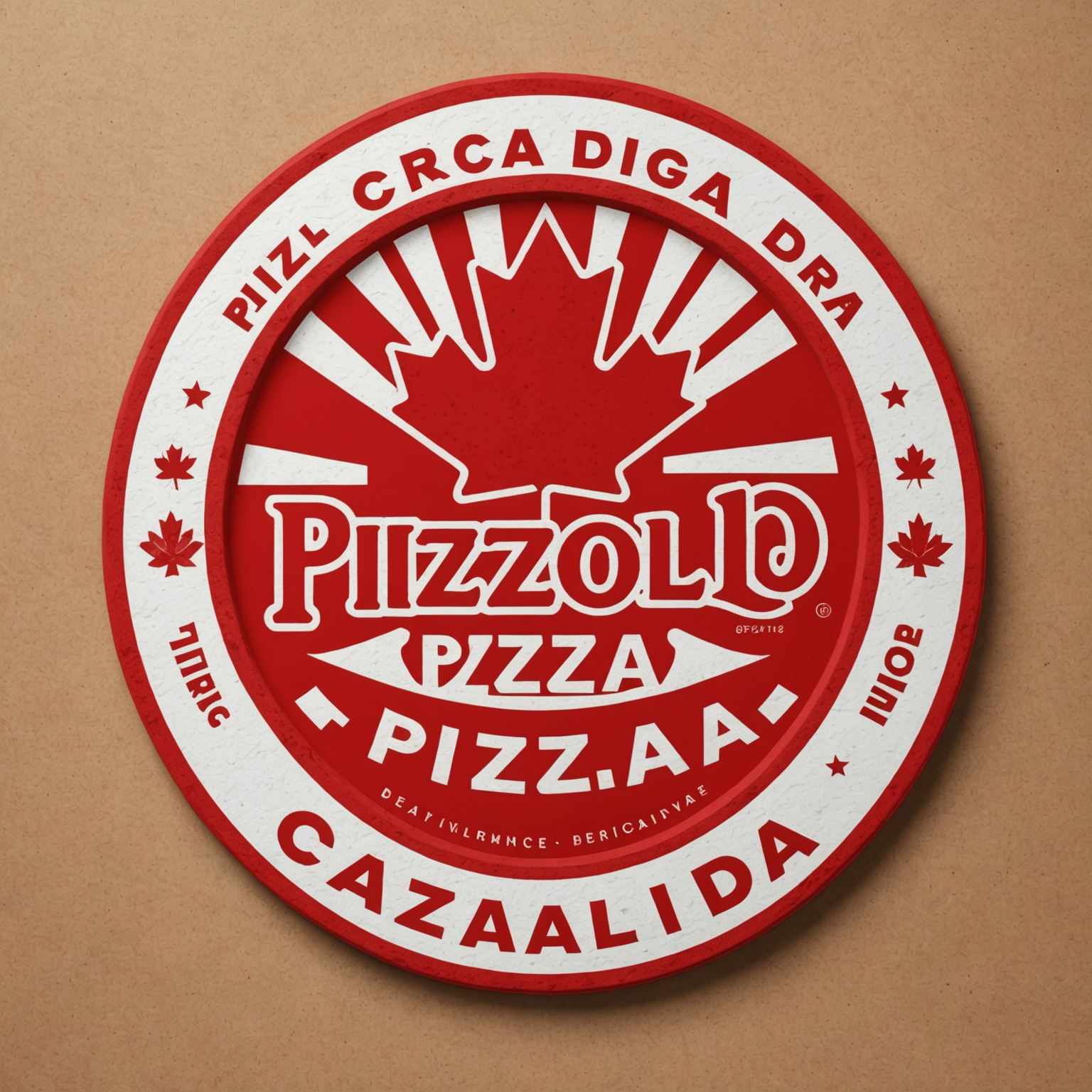 Pizzaiolo - Premium Pizza Delivery in Canada - Logo featuring red and white Canadian colors with pizza slice design