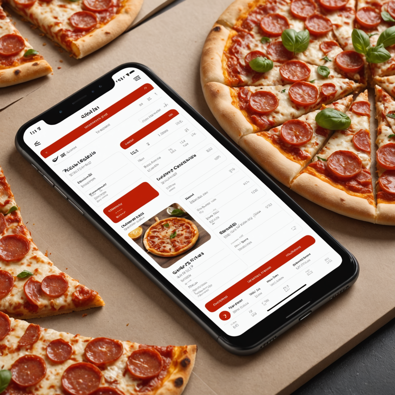 Digital calendar interface showing scheduled Pizzaiolo pizza deliveries for corporate subscription with flexible timing options